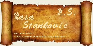Maša Stanković vizit kartica